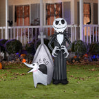7 ft Inflatable Monster with Creatures Scene Halloween Decoration