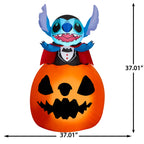 3 ft Inflatable Turtle Character with Pumpkin Halloween Decoration