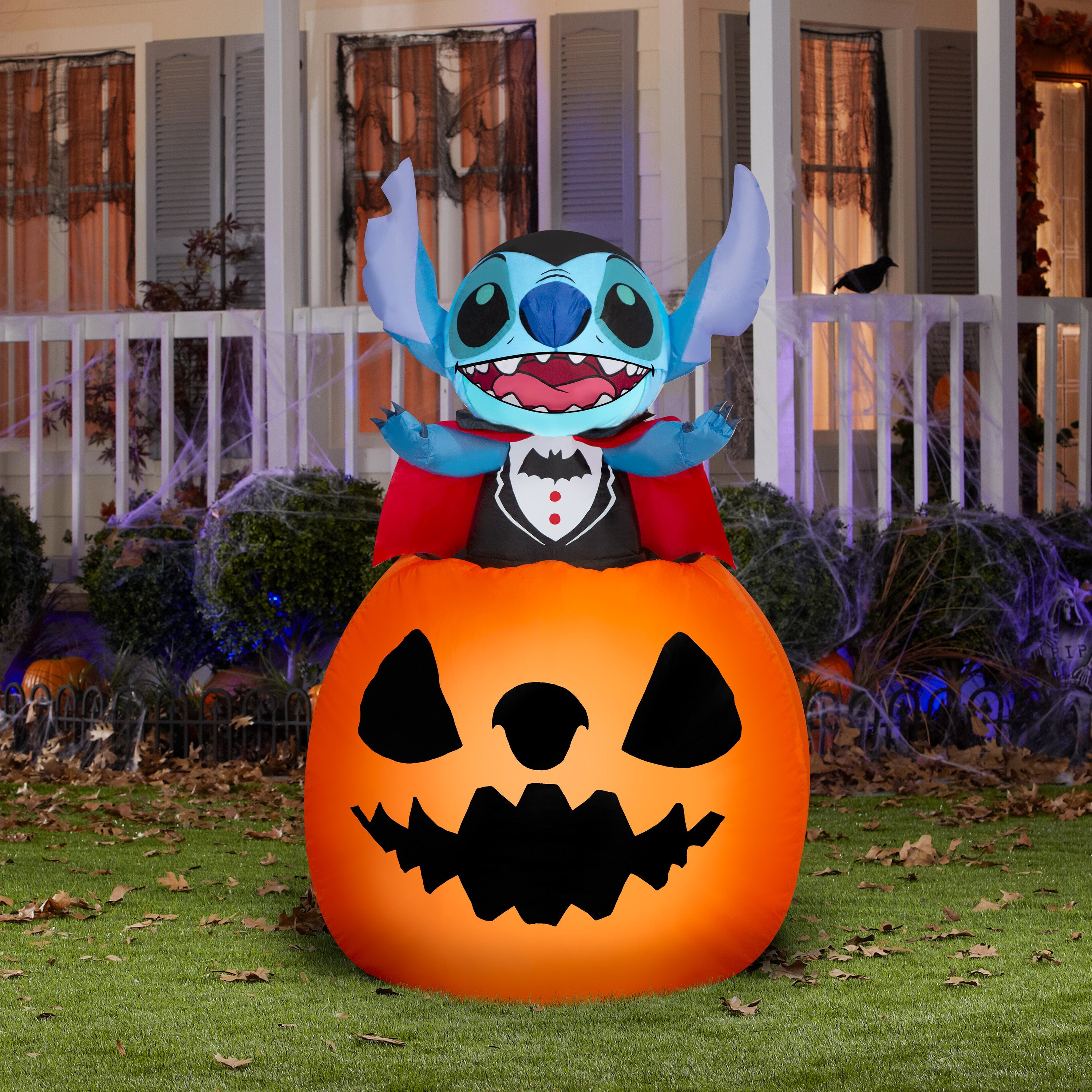 3 ft Inflatable Turtle Character with Pumpkin Halloween Decoration