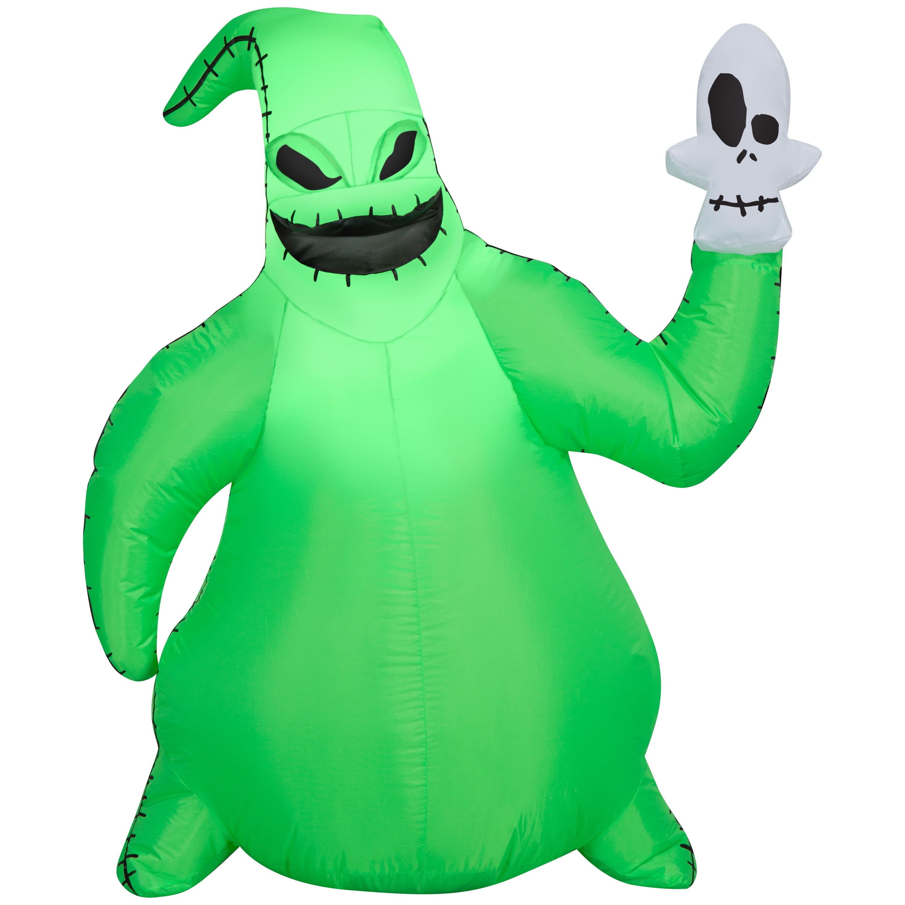 3.5 ft Inflatable Monster with Skull Halloween Decoration