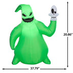 3.5 ft Inflatable Monster with Skull Halloween Decoration