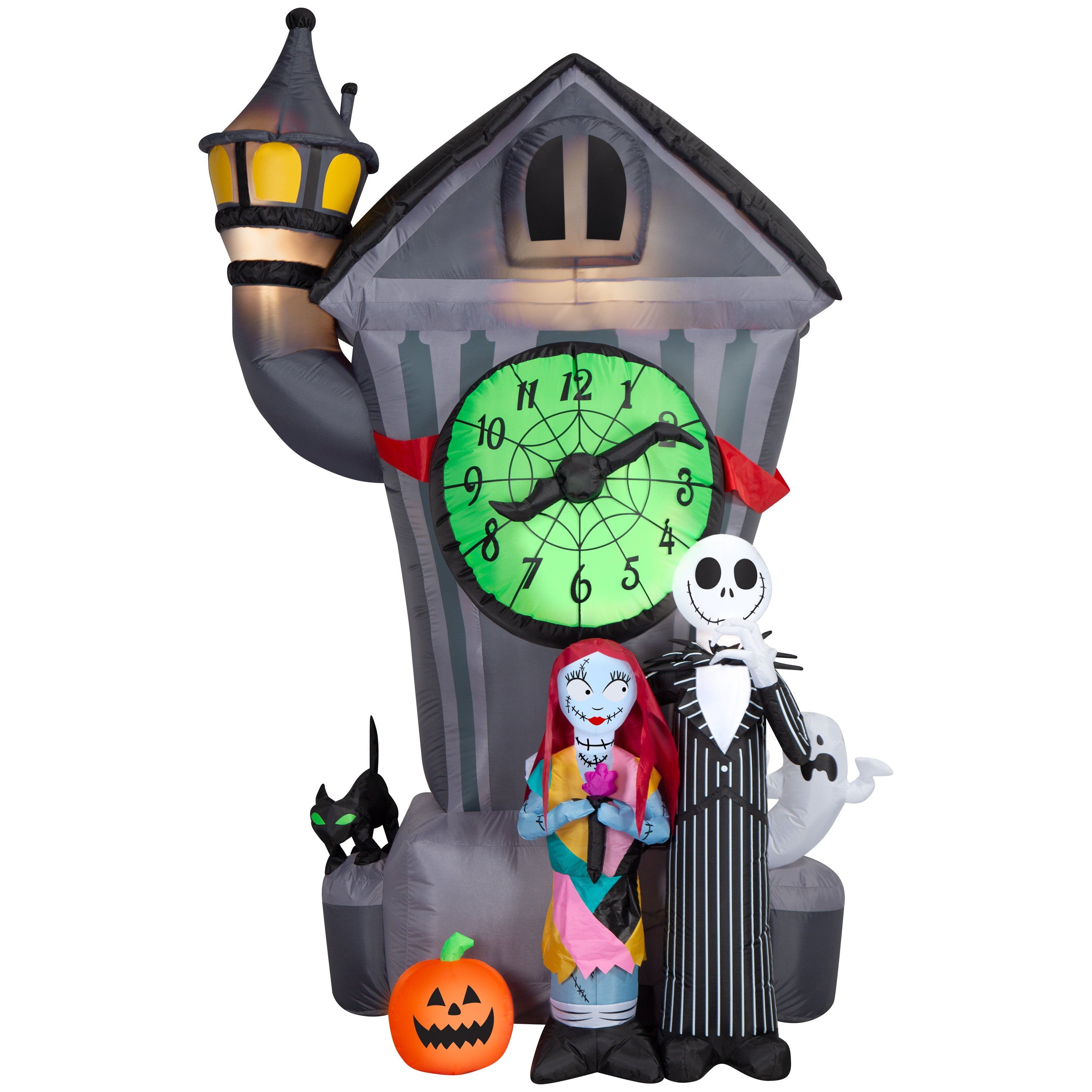 6.5 ft Inflatable Skeleton and Monster Scene Halloween Decoration