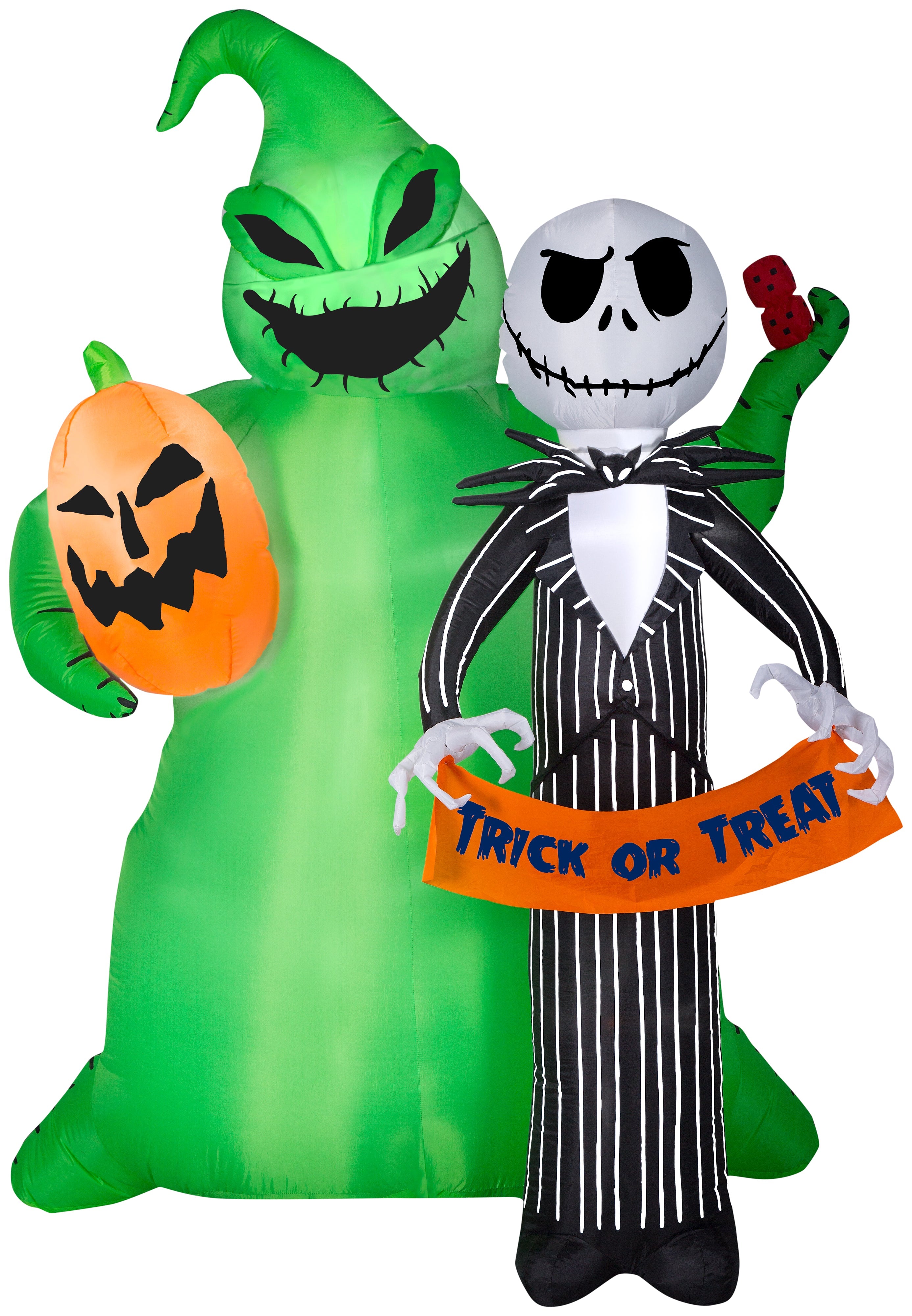 4 ft Inflatable Girl Character with Witch Hat and Pumpkin Halloween Decoration