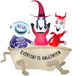 8 ft Inflatable Clock Tower House Halloween Decoration