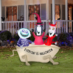 8 ft Inflatable Clock Tower House Halloween Decoration