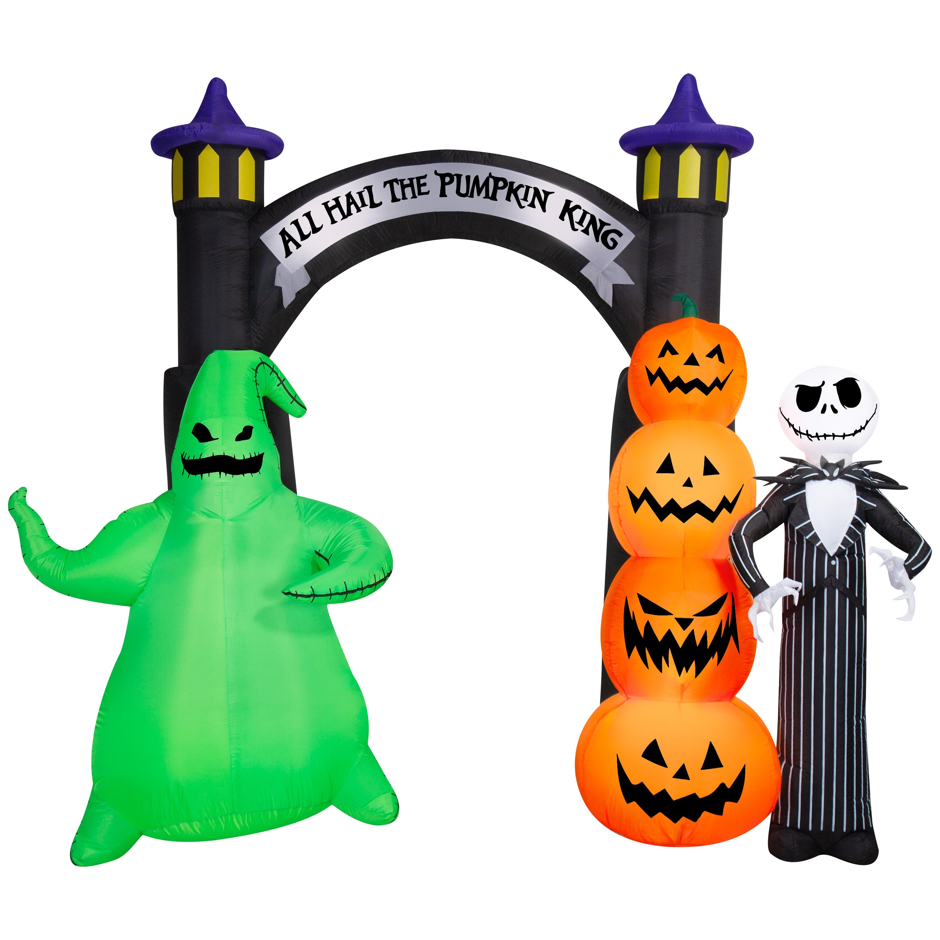 3.5 ft Inflatable Skeleton on Tombstone Halloween Decoration