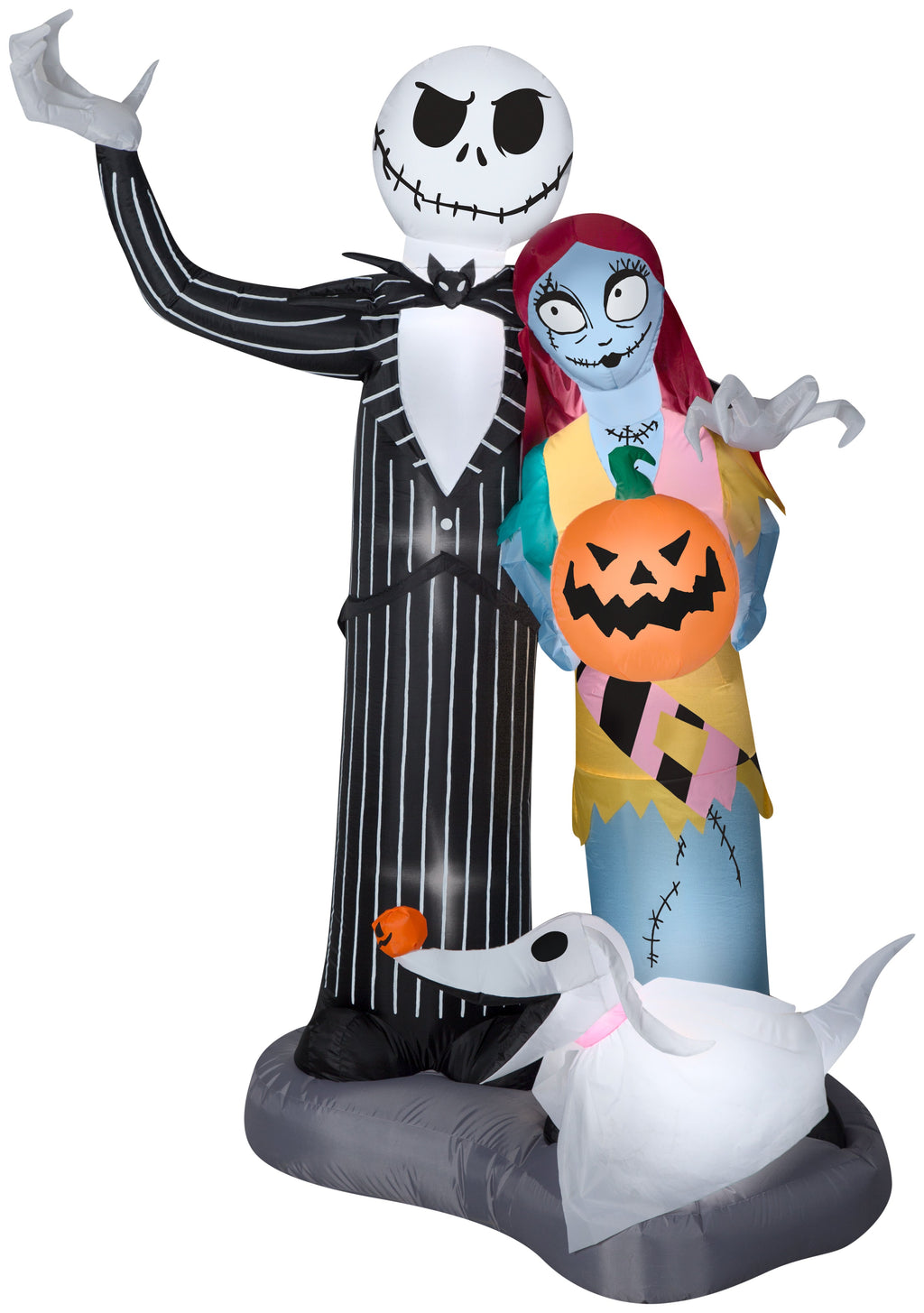 5 ft Inflatable Skeleton Dog with House Scene Halloween Decoration