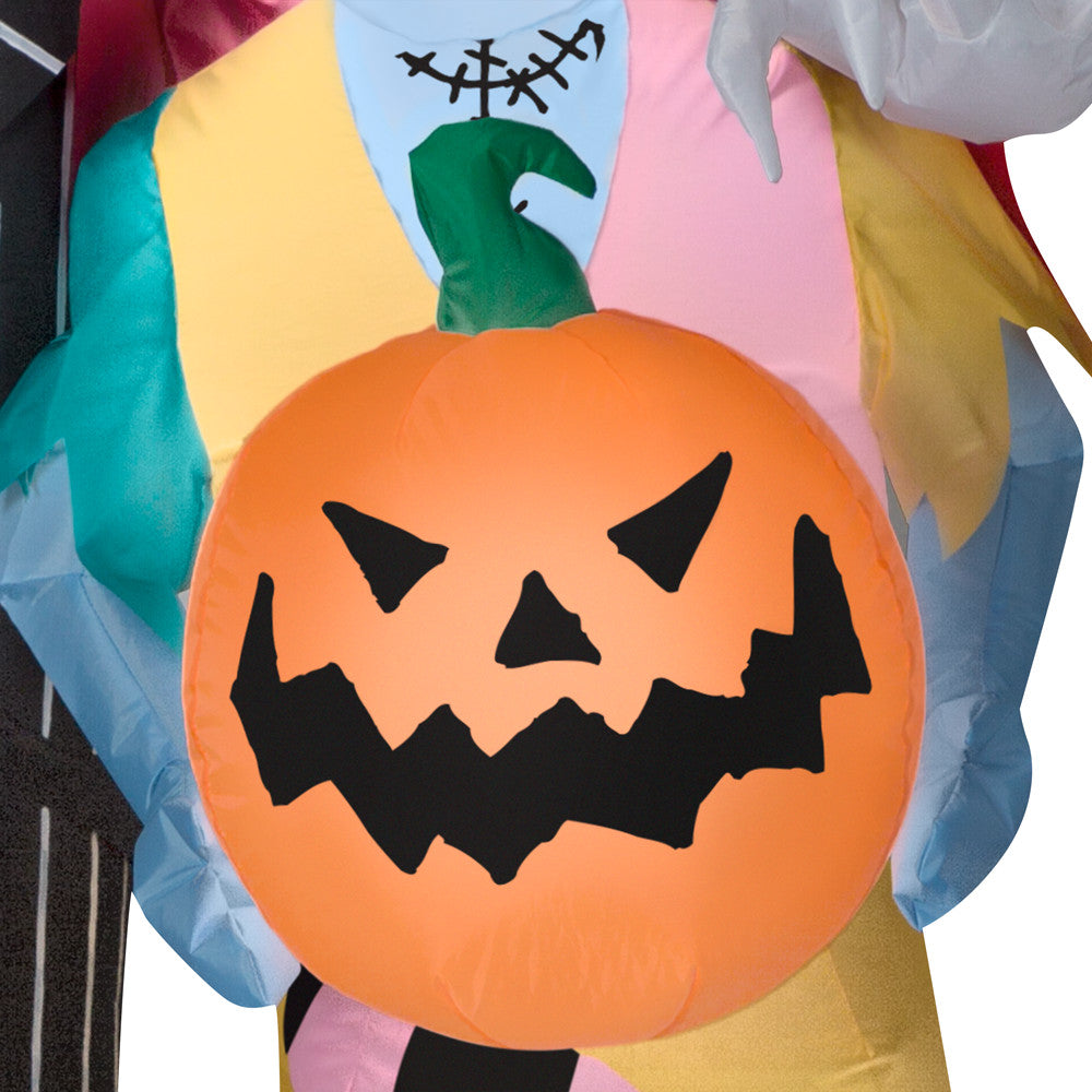 5 ft Inflatable Skeleton Dog with House Scene Halloween Decoration