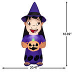 3.5 ft Inflatable Green Monster Halloween Decoration