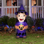 3.5 ft Inflatable Green Monster Halloween Decoration