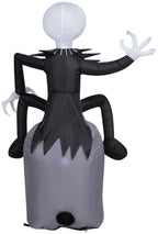 5 ft Animated Inflatable Vampire Character Popping Out of Pumpkin Halloween Decoration