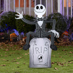 5 ft Animated Inflatable Vampire Character Popping Out of Pumpkin Halloween Decoration