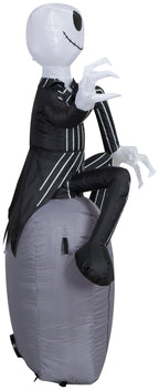 5 ft Animated Inflatable Vampire Character Popping Out of Pumpkin Halloween Decoration